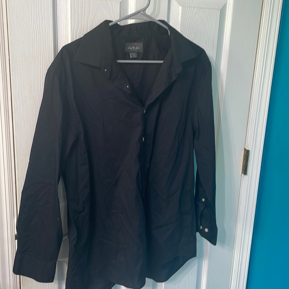 Black long sleeve mens shirt